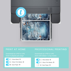 Winter Wonderland Sweet 16 Invitation | Enchanted Forest Editable Template