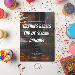 Football Banquet Invitation - Editable Sports Team Party Invite | Printable Template