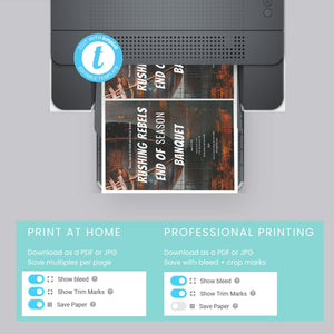 Football Banquet Invitation - Editable Sports Team Party Invite | Printable Template