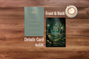 Enchanted Forest Wedding Invitation – Luxury Editable Template Bundle | Digital Suite