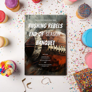 Football Banquet Invitation - Editable Party Invite for Sports Team Celebration