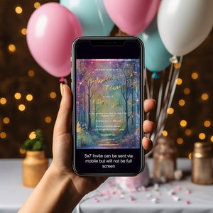 Enchanted Forest Wedding Invitation | Editable Woodland Wedding Invitations Bundle