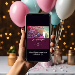 Autumn Craft Fair Flyer & Social Media Template | Editable Fall Market Event Design | Printable 8.5x11 + 1080x1080