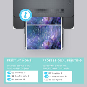 Mermaid Sweet 16 Invitation Template: Under the Sea Birthday (Editable Digital Download)