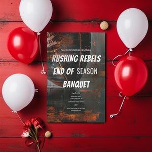 Football Banquet Invitation - Editable Sports Team Party Invite | Printable Template