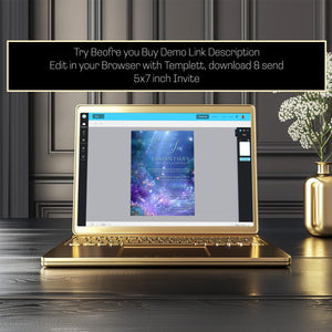 Under the Sea Sweet 16 Invitation – Editable Mermaid Birthday Template