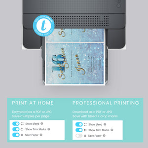 Sweet 16 Invitation Light Blue- blue and silver Glitter-Editable template-Evite-Printable-Blue Sparkles