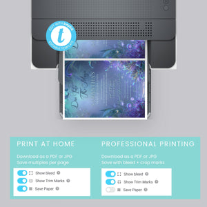 Mermaid Sweet 16 Invitation Template: Under the Sea Birthday (5x7, Digital Download)