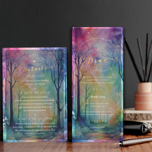 Enchanted Forest Wedding Invitation | Editable Woodland Wedding Invitations Bundle