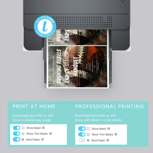 Football Banquet Invitation - Editable Party Invite for Sports Team Celebration