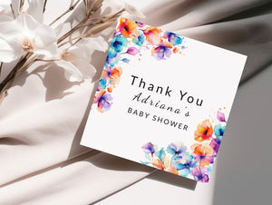 Baby Shower Invitation | Boho Baby Shower Invite With Editable Template & Matching Cards Bundle