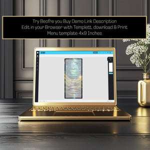 Enchanted Forest Wedding Program and Menu Template Set | Fairytale Woodland Editable Digital Stationery Bundle