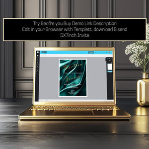 13th Birthday invitation girl teal-Invite Template - Official teenager-editable Digital Download, Teal and Gold-Teen Birthday