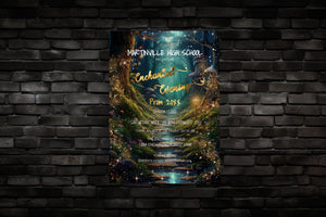 Enchanted Forest Prom Bundle | Invitation, Flyer & Ticket Editable Templates