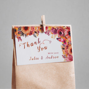 Hot Pink & Orange Baby Shower Bundle | Floral Editable Templates