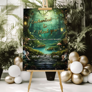 Enchanted Forest Baby Shower Bundle | Fairy Invitation & Woodland Party Templates