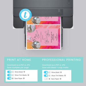 Sweet 16 Disco Birthday Invitation: Retro Hot Pink & Orange (Printable)