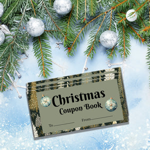 Christmas Coupon Book - Customizable Template | Printable Coupons & Stocking Stuffers