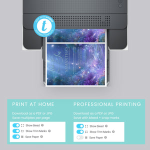 Under the Sea Sweet 16 Invitation – Editable Mermaid Birthday Template