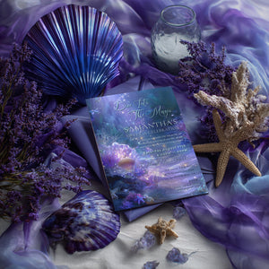 Mermaid Sweet 16 Invitation Template: Under the Sea Birthday (Editable Digital Download)