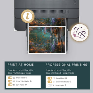 Halloween Party Invitation – Editable Pumpkin Template | Glam Enchanted Forest Invite