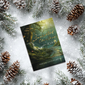 Enchanted Forest Christmas Party Invitation – Elegant Holiday Editable Template