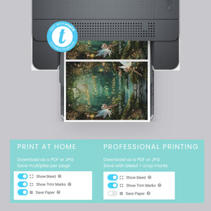 Emerald Green Enchanted Forest Sweet 16 Invitation – Fairytale Editable Template