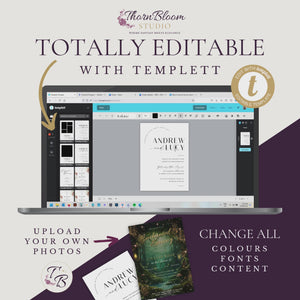 Paint Night Birthday Invitation | Colorful Editable 5x7 Template | Gold Foil Party Evite